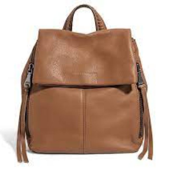 NWOT Aimee Kestenberg Bali Leather Backpack in Chestnut - Picture 1 of 15